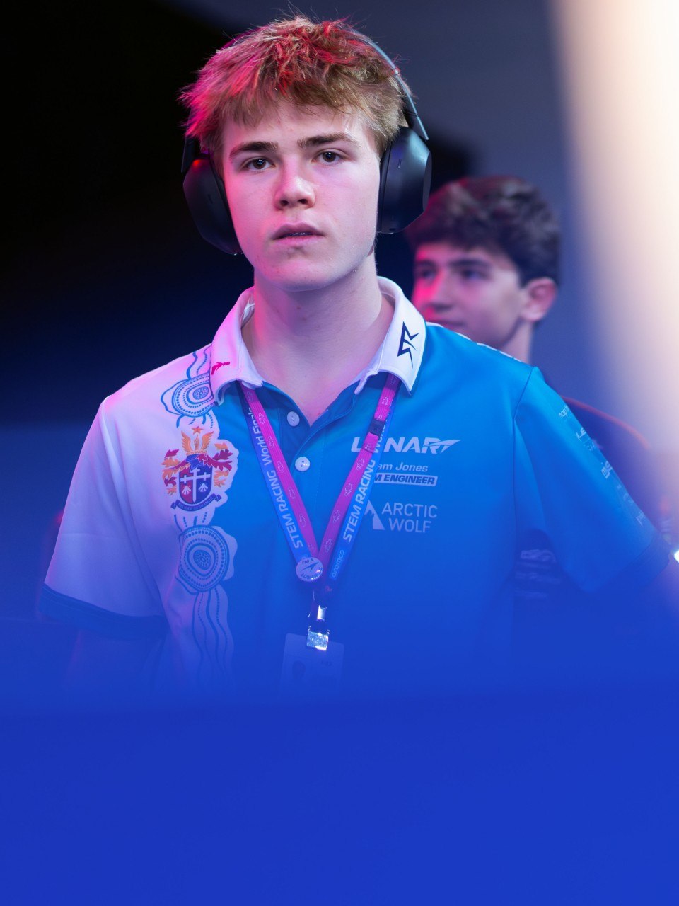 Liam Jones at the Aramco STEM Racing World Finals 2025