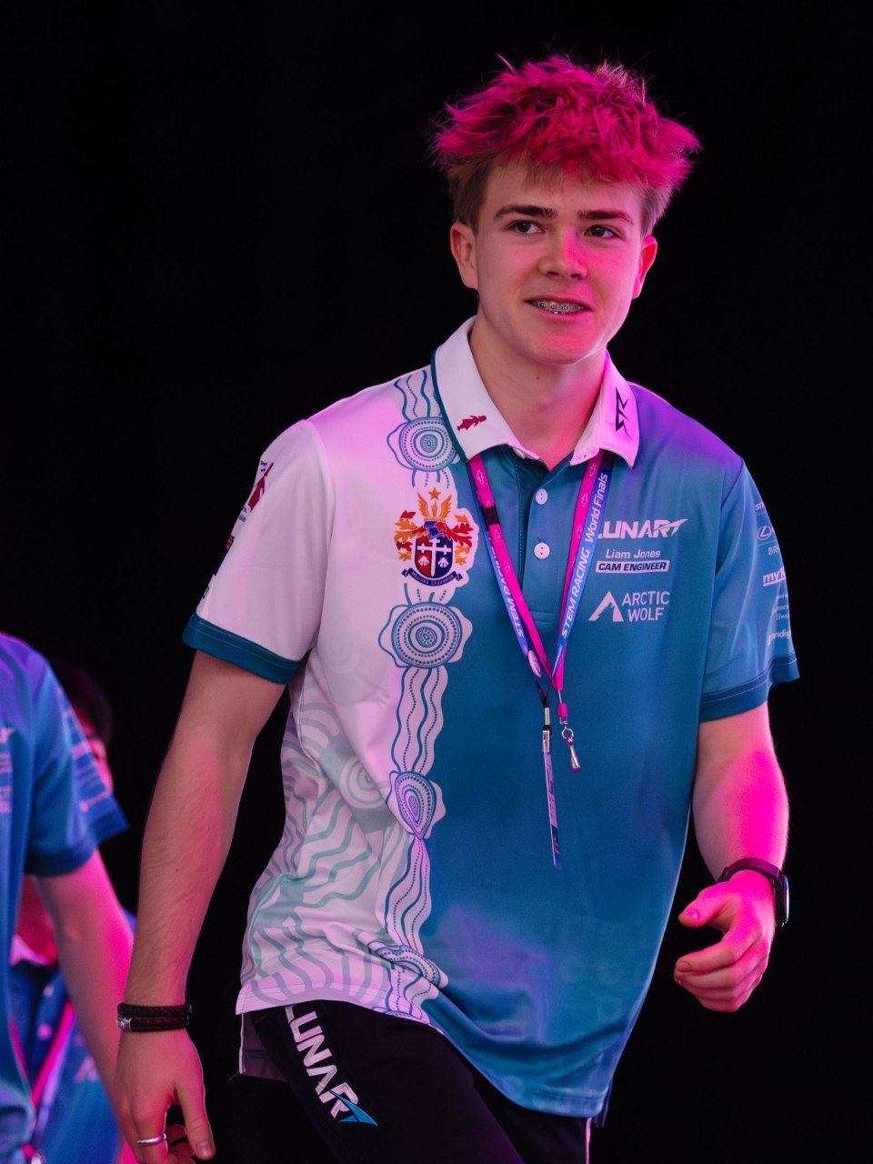 Liam Jones at the Aramco STEM Racing World Finals 2025